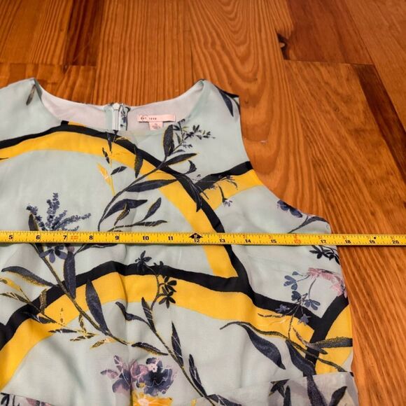 C EST 1946 Floral Pleated Maxi Dress Boho Sleeveless Flowy Lined Women’s SZ SM - Picture 8 of 12